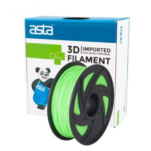 ASTA Optimum Good Quality PCL Material 3D Print Filament Fluorescent Green 1.75mm 1KG 1 Roll