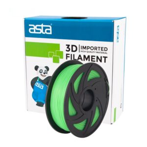 ASTA Wholesale High Quality 3D Filament Pla Glow in the Dark Luminous Green 1.75mm 1KG 1 Roll