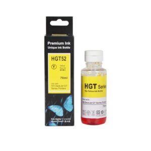 Compatible 70ml 4-color Refill Ink for HP (HGT52 Yellow)