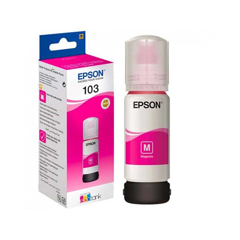 Epson 103 Magenta - Bouteille d'encre Epson EcoTank d'origine (C13T00S34A)