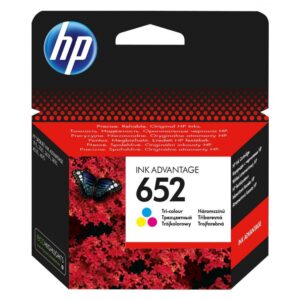 HP 652 trois couleurs - Cartouche d'encre HP d'origine (F6V24AE)