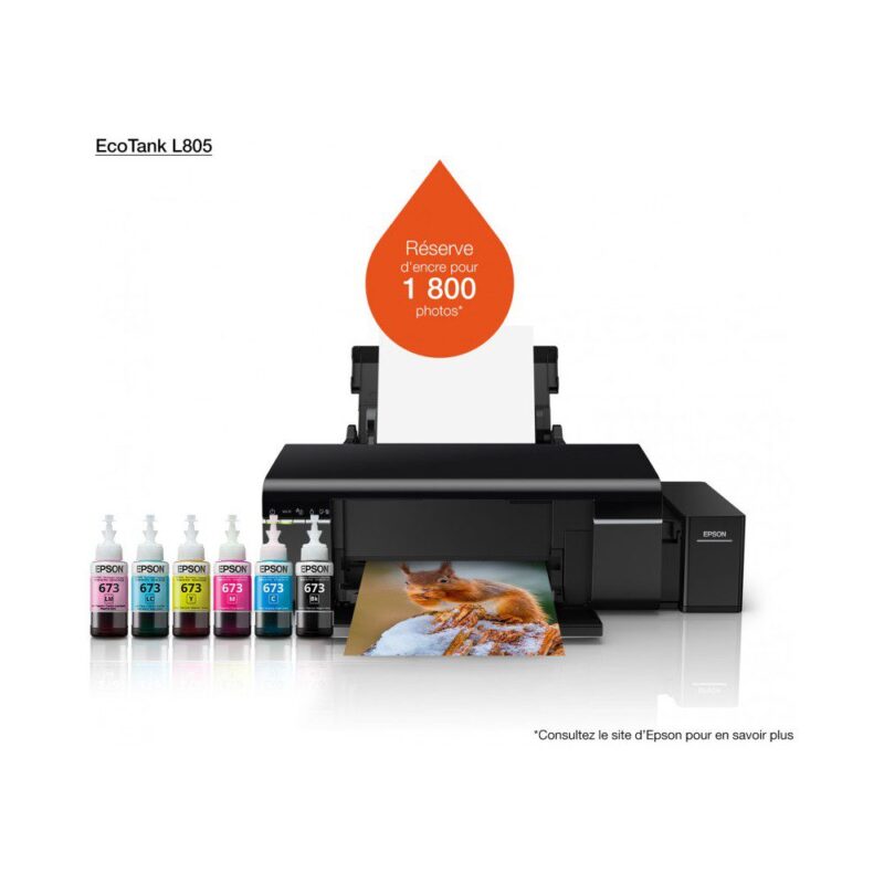 IMPRIMANTE EPSON MULTIFONCTION A RESERVOIR D'ENCRE ITS L805 (C11CE86402)