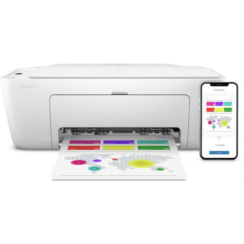 IMPRIMANTE HP MUTLIFONCTION JET D'ENCRE DESKJET 2710 (5AR83B)