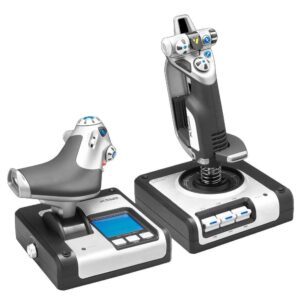 SYSTÈME LOGITECH 3M X52 AVEC COMMANDE DES GAZ ET JOYSTICK DE SIMULATION (5099206069923)