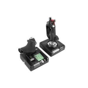 SYSTÈME LOGITECH 3M X52 PROFESSIONAL AVEC COMMANDE DES GAZ À PIÈCES MÉTALLIQUES ET JOYSTICK DE SIMULATION