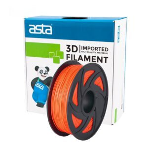 ASTA China Premium PCL Material 3D Print Filament Fluorescent Orange 1.75mm 1KG 1 Roll