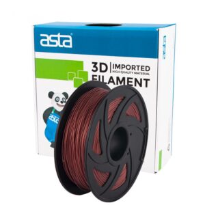 ASTA Supplier PCL Material 3D Print Filament Red Bronze Color 1.75mm 1KG 1 Roll Environmental Protection