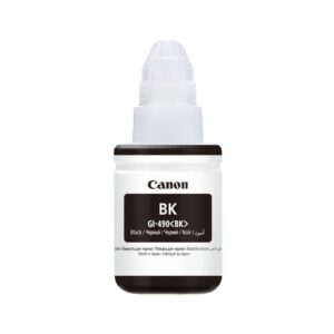 Canon GI-490BK Noir - Bouteille d'encre Canon d'origine (0663C001AA)