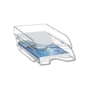CORBEILLES Ã€ COURRIER TRANSPARENT ( Blanc ) - LOT DE 10
