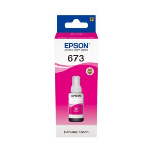 Epson 673 LM (T6736) Magenta Clair - Bouteille d'encre Epson d'origine (C13T67364A)