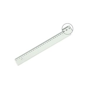 REGLE PLATE EN CRISTAL - 30CM - LOT DE 5 RÃˆGLES